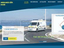 Tablet Screenshot of delesse-ambulances.com